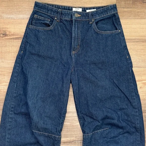 Cotton On Barrel Jeans Size 28 dark wash - Picture 3 of 6